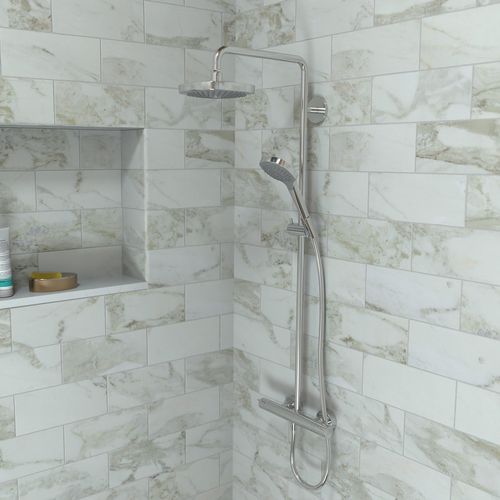 Main product image of Croma Select E Showerpipe 180 2-Jet, 2.0 GPM (Chrome), 27257001
