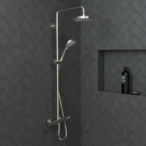 Main product image of Croma Select E Showerpipe 180 2-Jet, 2.0 GPM (Brushed Nickel), 27257821