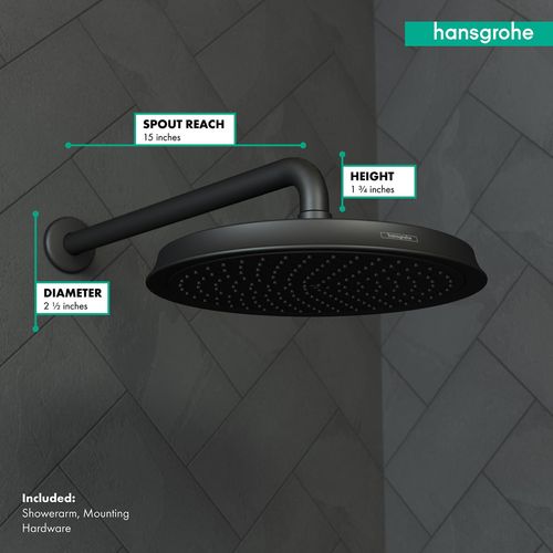 Main product image of Shower Arm Raindance 15" (Matte Black), 27413671