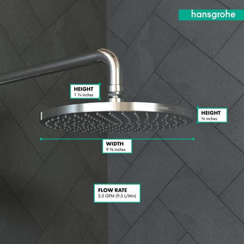 Main product image of Raindance S Showerhead 240 1-Jet, 2.5 GPM (Chrome), 27474001