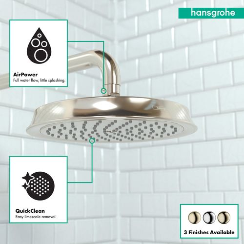 Main product image of Raindance Classic Showerhead 180 1-Jet, 2.5 GPM (Polished Nickel), 28421831