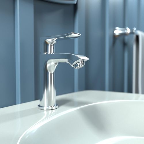 Main product image of Metris Single-Hole Bathroom Faucet 110 with Pop-Up Drain, 1.2 GPM (Chrome), 31080001