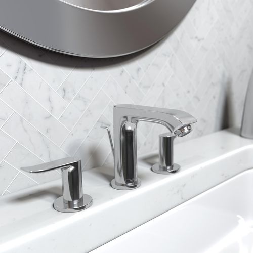 Main product image of Metris Widespread Bathroom Faucet 100 with Pop-Up Drain, 1.2 GPM (Chrome), 31083001