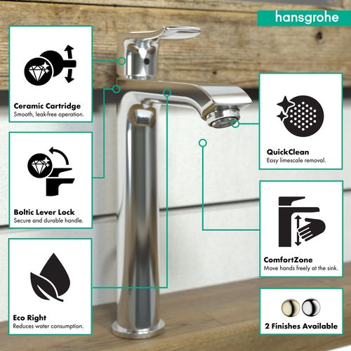 Main product image of Metris Single-Hole Bathroom Faucet 200 with Pop-Up Drain, 1.2 GPM (Chrome), 31183001