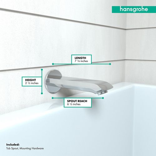 Main product image of Metris Tub Spout (Chrome), 31494001