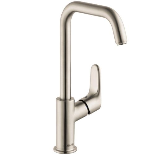 Main product image of Focus Single-Hole Bathroom Faucet 240 with Swivel Spout and Pop-Up Drain, 1.2 GPM (Brushed Nickel), 31609821