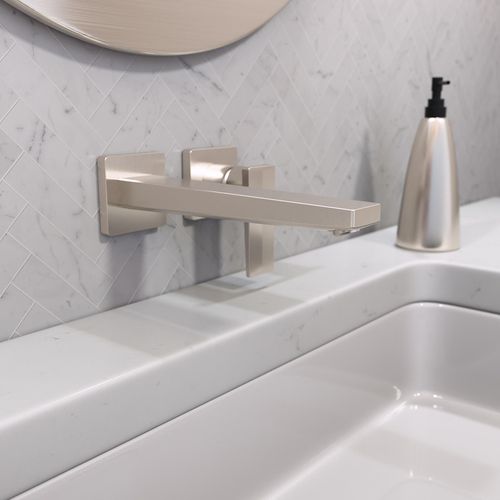 Main product image of Metropol Wall-Mounted Single-Handle Bathroom Faucet Trim with Lever Handle, 1.2 GPM (Brushed Nickel), 32526821