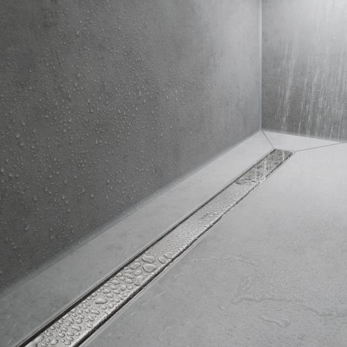 Main product image of RainDrain Match Trim Zero/ Tile 23-5/8" with Height Adjustable Frame (Brushed Stainless Steel), 56036801