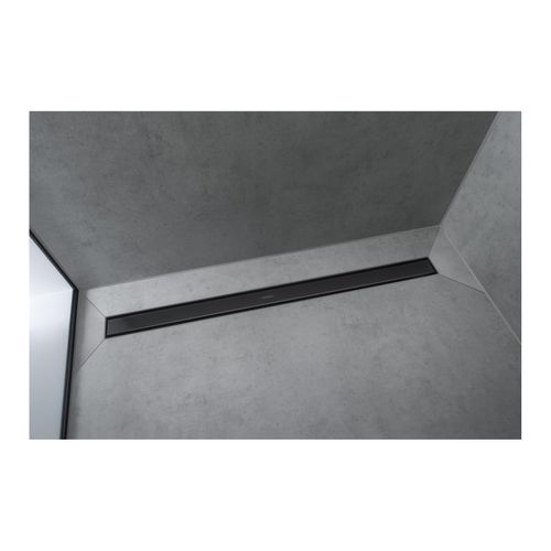 Main product image of RainDrain Match Trim Zero/ Tile 27-5/8" with Height Adjustable Frame (Matte Black), 56037671