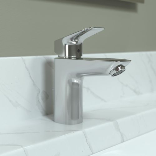 Main product image of Logis Single-Hole Bathroom Faucet 100 with Pop-Up Drain, 1.2 GPM (Chrome), 71100001