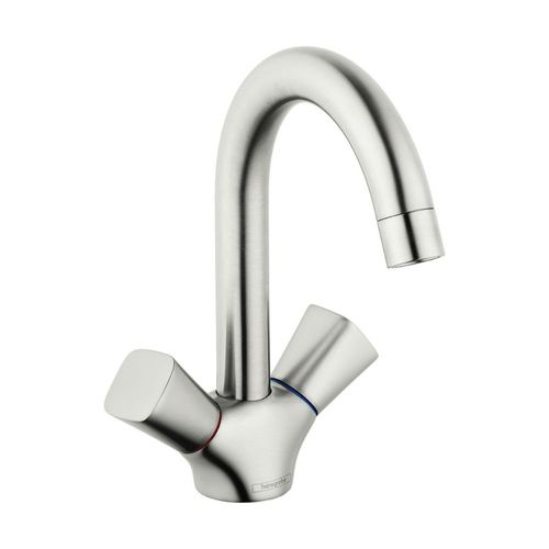 Main product image of Logis Single-Hole Bathroom Faucet 150 with Swivel Spout and Pop-Up Drain, 1.2 GPM (Brushed Nickel), 71222821