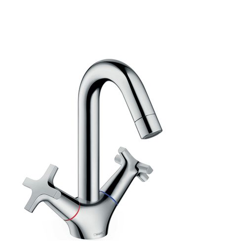 Main product image of Logis Classic Single-Hole Bathroom Faucet 150 with Swivel Spout and Pop-Up Drain, 1.2 GPM (Chrome), 71270001