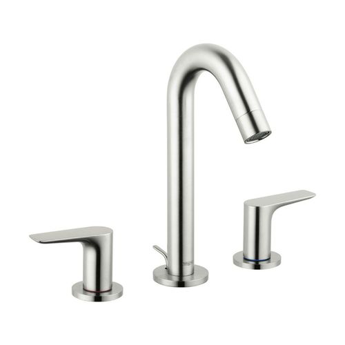 Main product image of Logis Widespread Bathroom Faucet 150 with Pop-Up Drain, 1.2 GPM (Brushed Nickel), 71533821