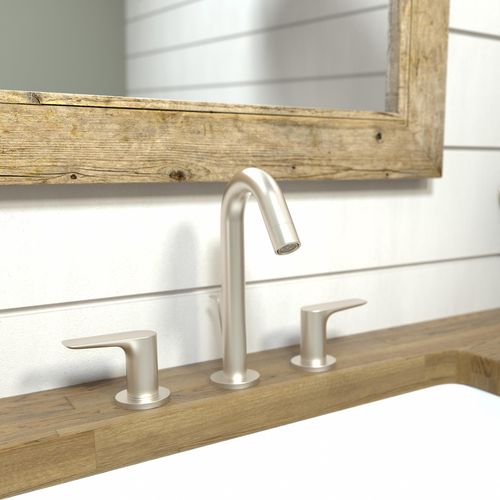 Main product image of Logis Widespread Bathroom Faucet 150 with Pop-Up Drain, 1.2 GPM (Brushed Nickel), 71533821