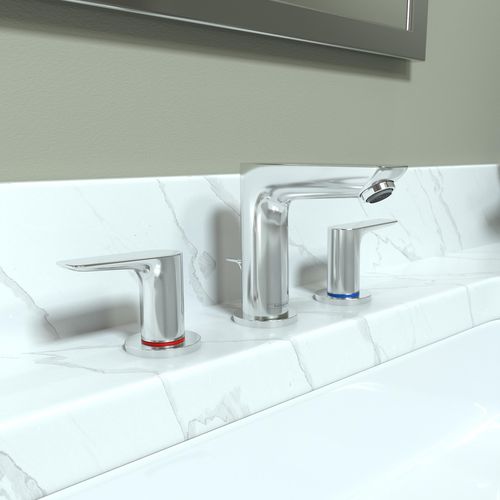 Main product image of Talis E Widespread Bathroom Faucet 150 with Pop-Up Drain, 1.2 GPM (Chrome), 71733001