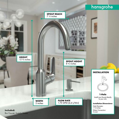 Main product image of Focus N Bar Faucet, 1.75 GPM (Stainless Steel Optic), 71802801