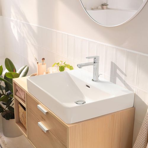 Main product image of Rebris S Single-Hole Bathroom Faucet 110 with Pop-Up Drain, 1.2 GPM (Chrome), 72517001