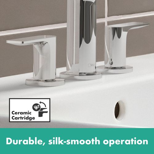 Main product image of Rebris E Widespread Bathroom Faucet 110 with Pop-Up Drain, 1.2 GPM (Brushed Nickel), 72532821