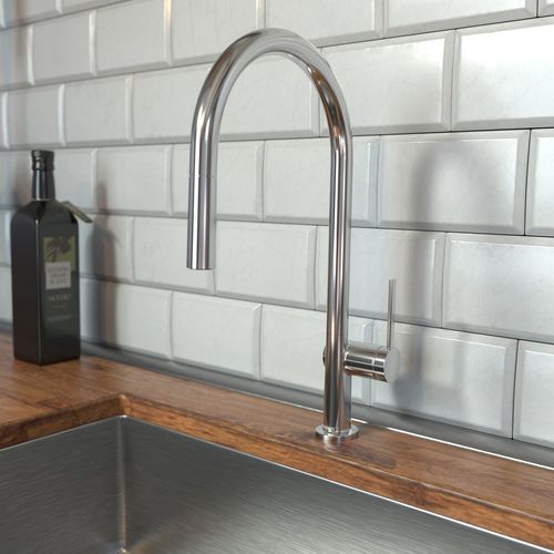 Main product image of Talis N High Arc Kitchen Faucet, O-Style 2-Spray Pull-Down, 1.75 GPM (Chrome), 72800001