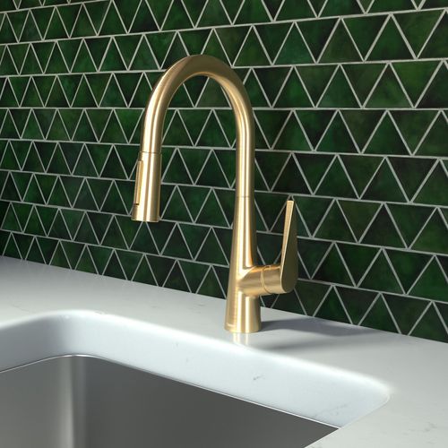 Main product image of Talis S High Arc Kitchen Faucet, 2-Spray Pull-Down, 1.75 GPM (Brushed Gold Optic), 72813251