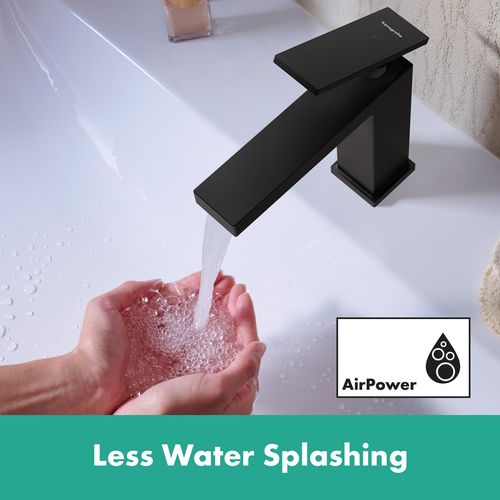 Main product image of Tecturis E Single-Hole Bathroom Faucet 80 with Pop-Up Drain, 1.2 GPM (Matte Black), 73002671