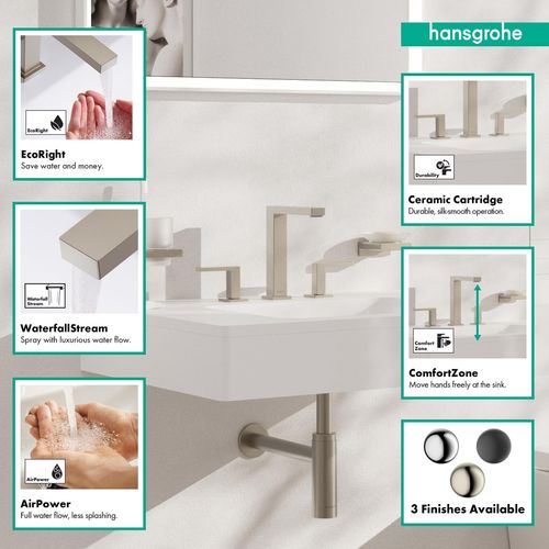 Main product image of Tecturis E Widespread Bathroom Faucet 150, 1.2 GPM (Brushed Nickel), 73031821