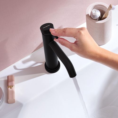 Main product image of Tecturis S Single-Hole Bathroom Faucet 80 with Pop-Up Drain, 1.2 GPM (Matte Black), 73302671