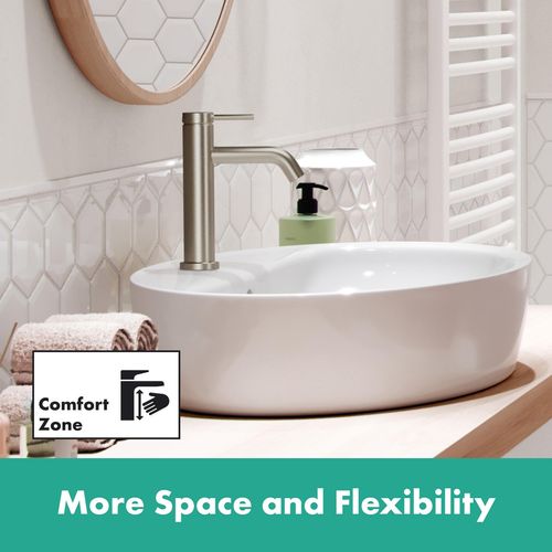 Main product image of Tecturis S Single-Hole Bathroom Faucet 110 with Pop-Up Drain, 1.2 GPM (Brushed Nickel), 73314821