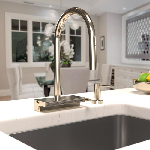 Main product image of Aquno Select High Arc Kitchen Faucet, 3-Spray Pull-Down with sBox, 1.75 GPM (Polished Nickel), 73831831