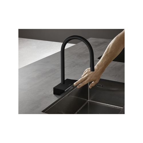 Main product image of Aquno Select High Arc Kitchen Faucet, 3-Spray Pull-Down, 1.75 GPM (Matte Black), 73837671