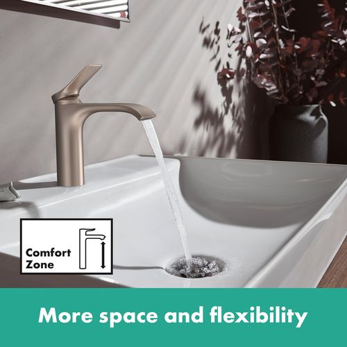 Main product image of Vivenis Single-hole Bathroom Faucet 80 with Pop--Up Drain, 1.2 GPM (Brushed Nickel), 75010821