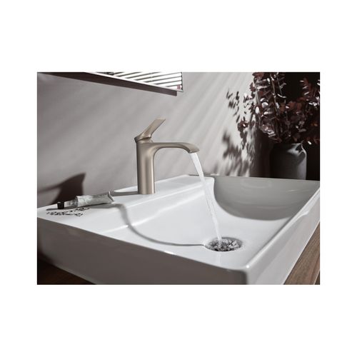 Main product image of Vivenis Single-hole Bathroom Faucet 110 with Pop-Up Drain, 1.2 GPM (Brushed Nickel), 75020821