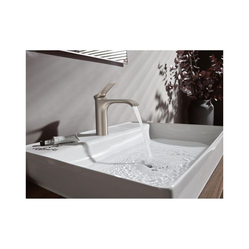 Main product image of Vivenis Single-hole Bathroom Faucet 110 with Pop-Up Drain, 1.2 GPM (Brushed Nickel), 75020821