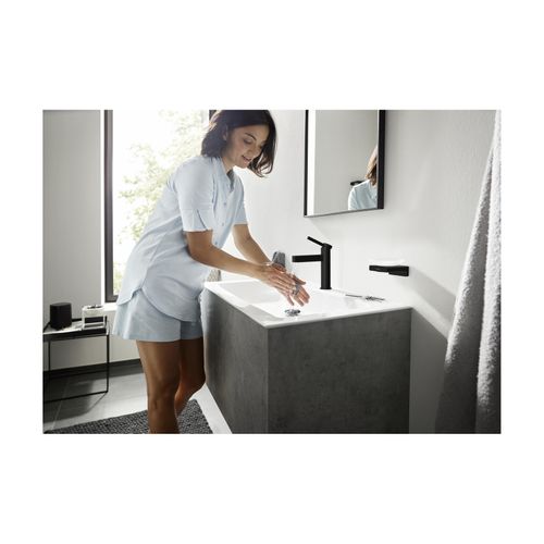 Main product image of Finoris Single-Hole Bathroom Faucet 100 with Pop-Up Drain, 1.2 GPM (Matte Black), 76010671
