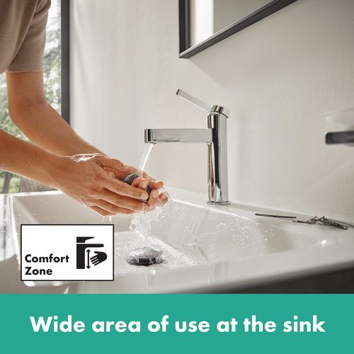 Main product image of Finoris Single-Hole Bathroom Faucet 110 with Pop-Up Drain, 1.2 GPM (Chrome), 76020001