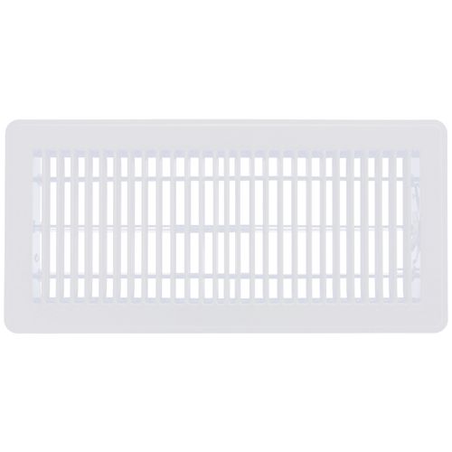 Main product image of 6" x 14" (Wall Opening Size) White Floor Diffuser (421 Series)