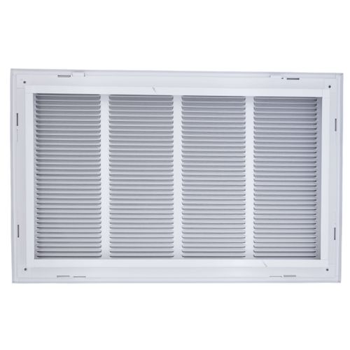 Main product image of 20" x 12" (Wall Opening Size) Bright White Sidewall/Ceiling Return Air Filter Grille, 1/3" Fin Spacing (659 Series)