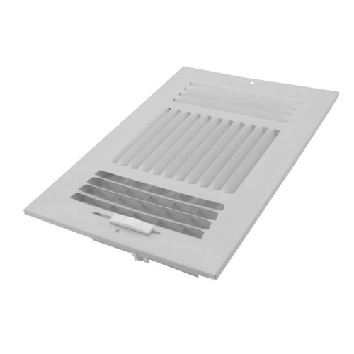 Main product image of 10" x 6" (Wall Opening Size) White Three-Way Sidewall/Ceiling Register (683 Series)