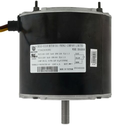 Main product image of 1/4 HP CW 208-230V 1100 RPM Condenser Fan Motor, HC39GR208A