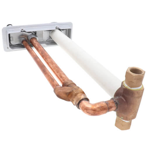Main product image of Model HC67 12", 3/4" FPT Inlet Freezeless Backflow Preventer Hot & Cold Mixer Wall Hydrant (Chrome)