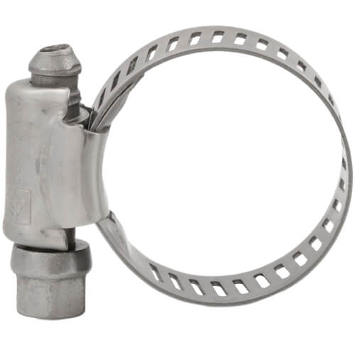 Main product image of 1/2" - 1-1/16" #10 Stainless Steel Worm Gear Hose Clamp w/ Carbon Screw