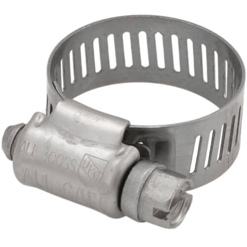 Main product image of 1/2" - 1-1/16" #10 Stainless Steel Worm Gear Hose Clamp w/ Carbon Screw