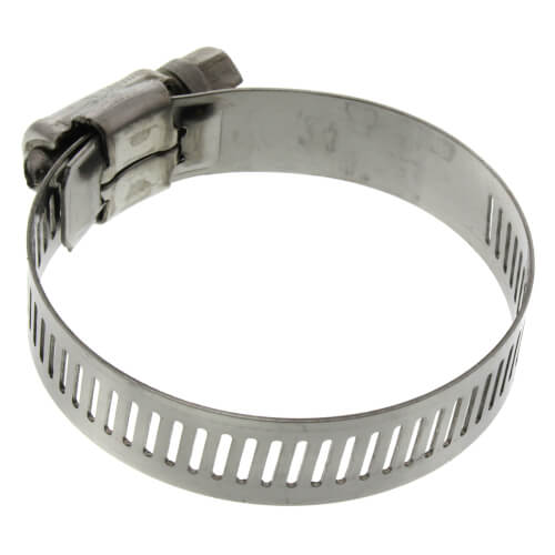 1" - 2" #24 Stainless Steel Worm Gear Hose Clamp w/ Carbon Screw