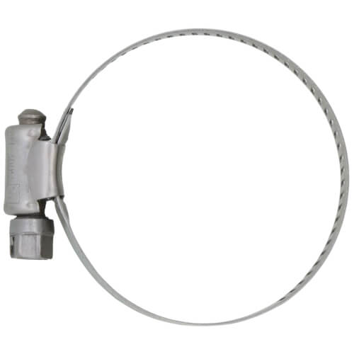 Main product image of 1-1/4" - 2-1/4" #28 Stainless Steel Worm Gear Hose Clamp w/ Carbon Screw