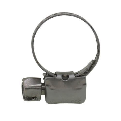 1/4" - 5/8" #4 Stainless Steel Worm Gear Hose Clamp w/ Carbon Screw
