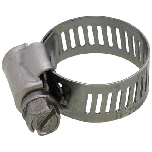 Main product image of 7/16" - 1" #8 Stainless Steel Worm Gear Hose Clamp w/ Carbon Screw