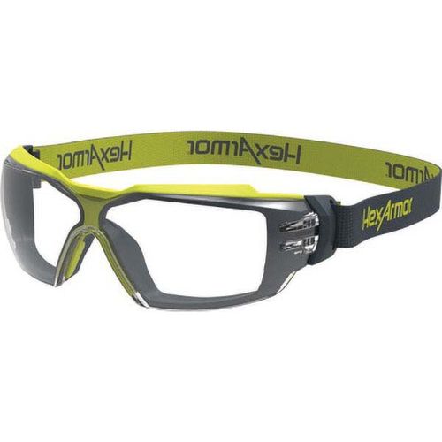 Main product image of MX350 Clear TruShield S Safety Glasses, UV Protection Charcoal Frame, 11-23001-04