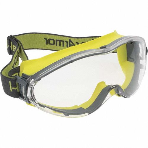 Main product image of LT300 Clear TruShield S Safety Goggles, Charcoal & Yellow Frame, 12-10002-04