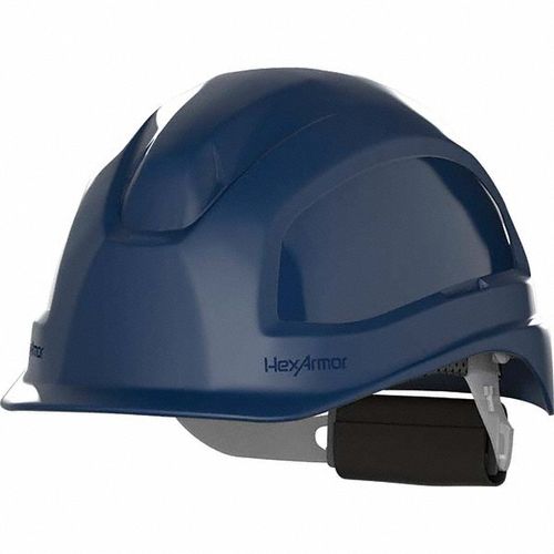 Main product image of Ceros XP250E Short Brim Non-Vented Hard Hat, 6PT Ratcheting Suspension, Type 1 Class E, Blue, 16-13002