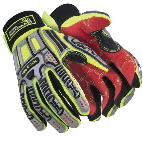 Main product image of Rig Lizard 2028X Cut & Puncture Resistant Gloves, Synthetic Leather Palm Coating, Red/Gray, Medium, 2028X-M (8)
